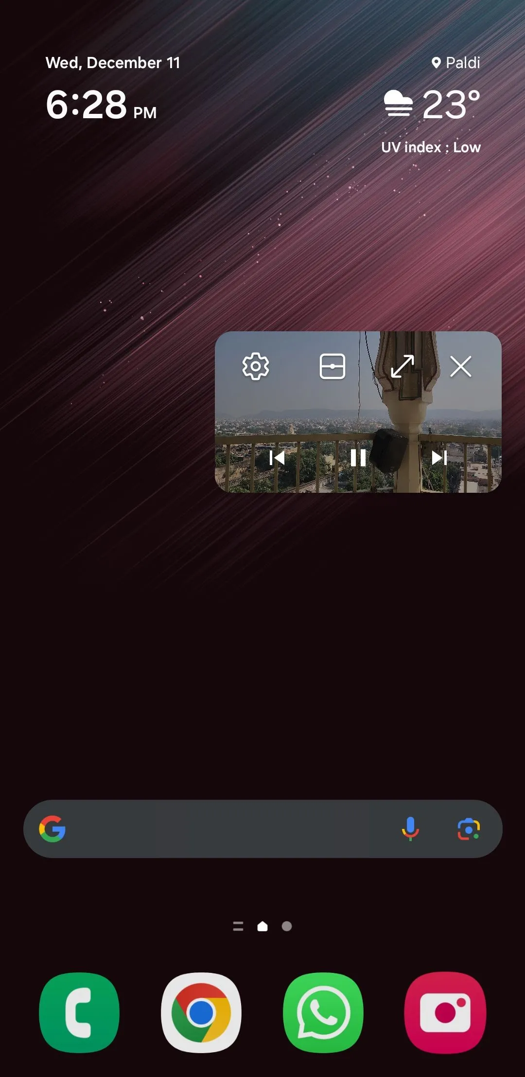 Video đang mở ở chế độ PiP trên Android