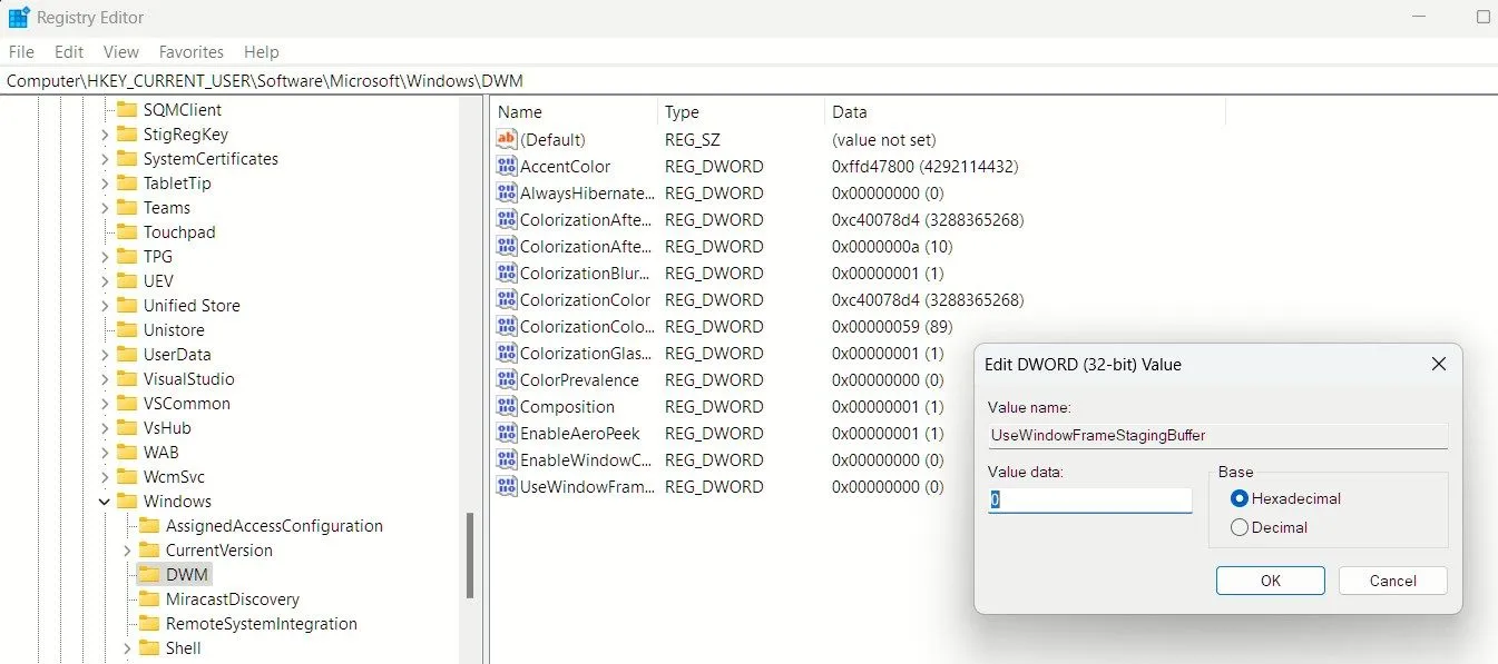 Vô hiệu hóa các góc bo tròn của cửa sổ ứng dụng trên Windows 11