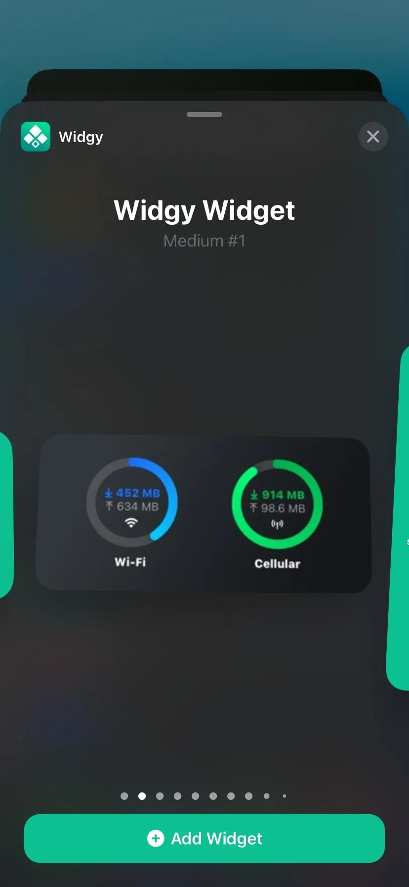 Widget Widgy tùy chỉnh trên màn hình chính iPhone