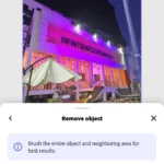 Xóa cột điện bằng công cụ Remove Object của Adobe Express