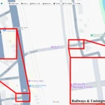 Ý nghĩa màu xám trên Google Maps: Đường bộ, đường cao tốc, đường sắt và đường hầm ngầm